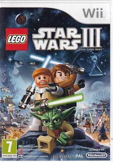 LEGO Star Wars III the Clone Wars - Nintendo Wii (B Grade) (Genbrug)